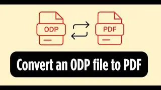 How to Convert ODP to PDF Online | Free ODP to PDF Converter (2026)
