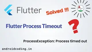 Flutter Process Timeout || Process Exception : Process timed out || Xcode build done.