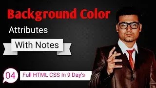 Attributes in HTML | Background Color | Attributes