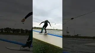 A few laps at the local watering hole #wakeboarding #orlando #wakepark
