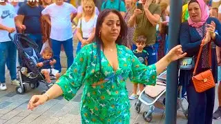 Taksim'e Bir Afet Düstü 💃 Arap kadının dansına herkes hayran kaldı