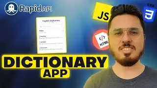 Creating a Dictionary app Using HTML, CSS & JavaScript + RapidAPI  🔥
