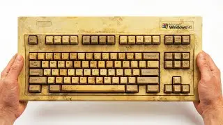 Restoring a yellowed Windows 95 keyboard - Amazing Restoration