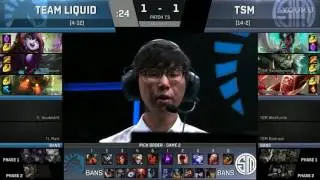 2017 北美LCS 第九周 2017 NALCS Week 9：LIQ vs TSM 第3场 3rd Game