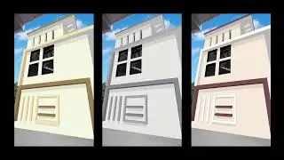 Digital house painting in Photoshop