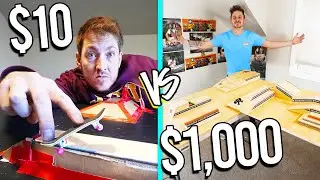 $10 VS $1,000 FINGERBOARD PARKS *BUDGET CHALLENGE*
