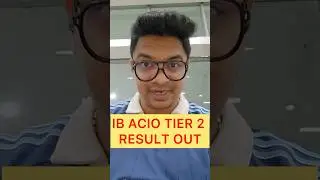 IB ACIO 2023 Result Out 😍 #shortsfeed #shorts #ibacio2023 #ssclab #ib #result