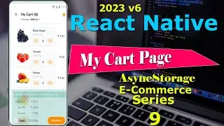 # 9 How to make react native My Cart page with dynamic product data full tutorial in hindi