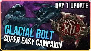 I DESTROYED The Campaign! - Glacial Bolt Witchhunter - Path of Exile 2