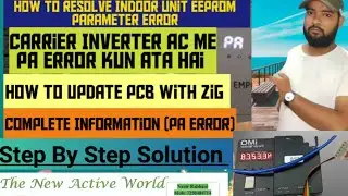 How To Resolve PA Error In Carrier Midea AC|How To Update PCB With ZiG Analyzer