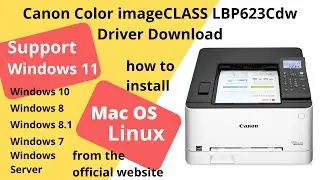 Canon Color imageCLASS LBP623Cdw Driver Download and Setup Windows 11 Windows 10, Mac 14, Mac 13