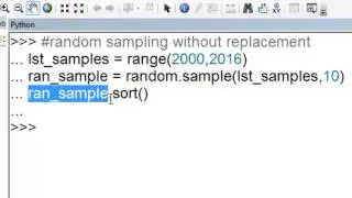1) Python random module