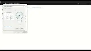 Windows Date Time Settings