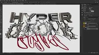 Realistic Metal Chrome Text Effect [PSD]