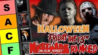 EVERY Halloween, Friday the 13th, and A Nightmare on Elm Street Movie Ranked Tier List