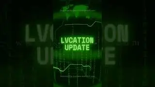 LOCATION UPDATE   Retro CRT green screen glitch text animation