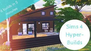 6 BUILDS IN 5 MINUTES!? // The Sims 4 Hyper-Building