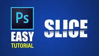 Super Easy Sliced Text Effect in Photoshop 2020 | 3 Minute Tutorial