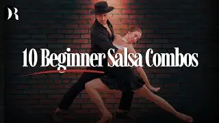 10 Salsa Beginner Basic Combos | Daniel Rosas & Elisabel Violet