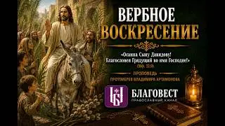 Проповедь Протоиерея Владимира Артамонова. Вербное Воскресение. 19 мая, 2024 года.
