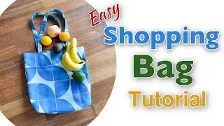 Sew shopping bag in 10 Mins/ Shopping bag tutorial
