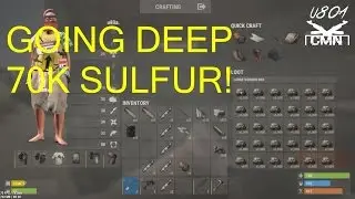 RUST: GOING DEEP 70K+ SULFUR FIRST WIPE DAY! cMn Episode 1
