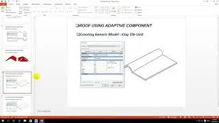 Revit : Adaptive Roof  (Part 1) : Creating Generic Clay Tile Unit
