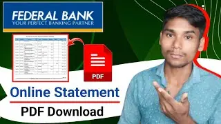 How To Download Federal Bank Account Statement Federal Bank Statement Download