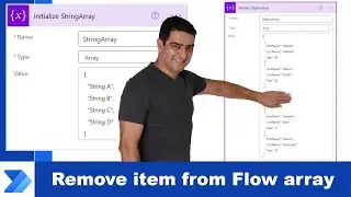How to remove items from array from Power Automate Flow