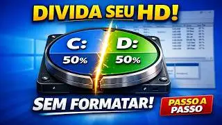 COMO CRIAR PARTIÇÃO NO HD ou SSD ! ORGANIZE SEU HD / SSD EM PARTIÇÕES AUMENTE A SEGURANÇA !