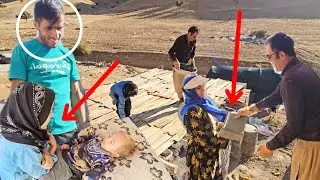 Helping the craftsman to complete the house amid Fatima's worries
