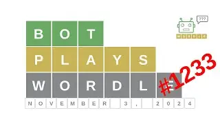 Nov 3, 2024 - Bot plays Wordle #1233 - How to guess today's word? Answer, hints, solution
