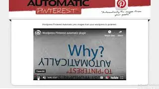 Pinterest Automatic Pin Wordpress Plugin
