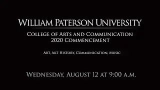 2020 Commencement - Wednesday, August 12th - 9:00 AM
