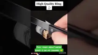 OMG! What a weird ring👀!#weird #ring #finger #fire #burn