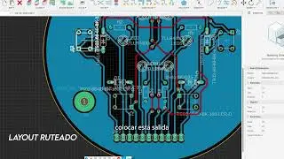 Diseño Electrónico en Fusion 360 | PCB Circular con Configuración 3×2 Pull-Up