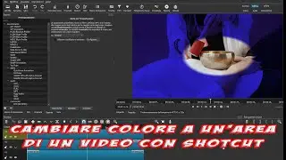 Come cambiare i colori in un'area di un video con Shotcut