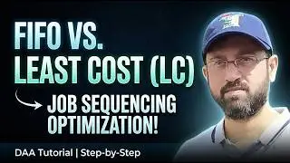 Job Sequencing with Deadlines FIFO and Least Cost LC - Branch and Bound #daa #algorithm #algorithms