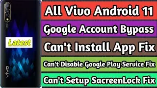 Vivo S1 Android 11 Frp Bypass | Vivo 1907 Google Account Bypass