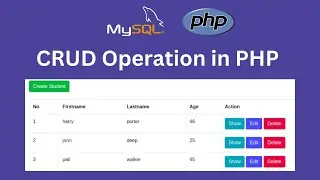 Crud Operation in PHP | PHP Crud Operation with MySQL