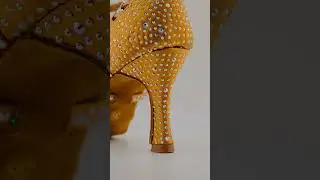 Brown Latin Dance Shoes With Rhinestones from Latin Dance Shoes Australia #danceheels #danceshoes
