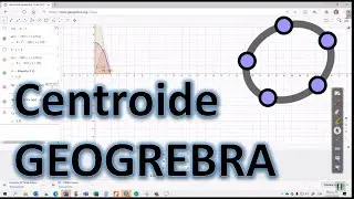 Centroide o centro  de masa con GEOGEBRA