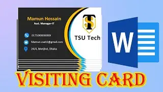 Business Card Design in MS Word || Tutorial 2023