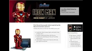 Hot Toys UBTECH Marvel Avengers: Endgame Iron Man MK50 Robot, Red Robot إنسان آلي الرجل الحديدي