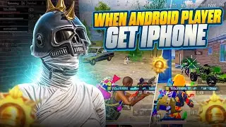 When Android Player Get IPhone 🔥💀 BGMI || PUBG MOBILE GAMEPLAY#fragmovie  #conqueror #sensitivity