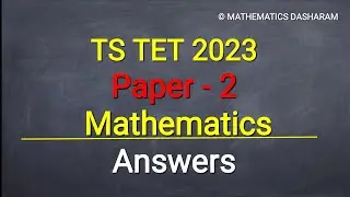 TS TET 2023||Paper-2||Mathematics Content