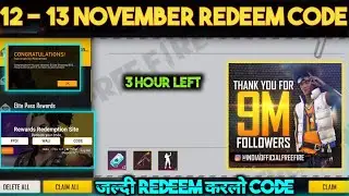 FREE FIRE REDEEM CODE TODAY 19 NOVEMBER | FF REWARDS REDEEM CODE TODAY | FF REDEEM CODE TODAY