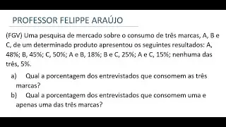 (FGV - CONCURSO) União e intersecção de conjuntos - Parte 1