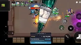 Guardian Tales - Earth Ranged vs Invader Director Lv100 (Guild Raid)