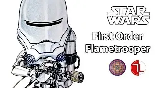 Star Wars: The Force Awakens - First Order Flametrooper Caricature - Speed Drawing